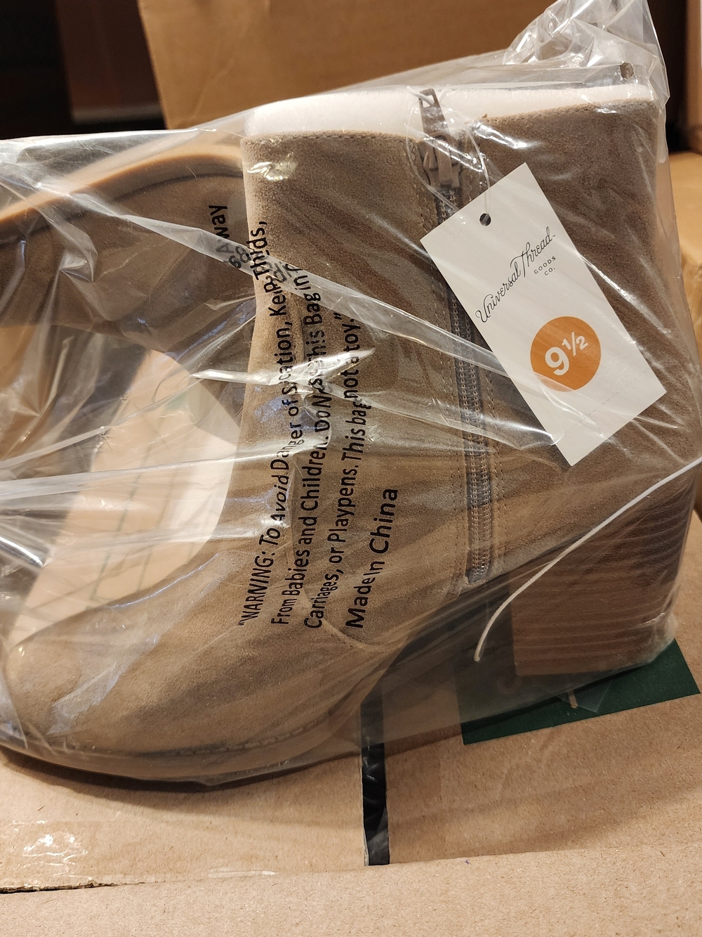 Universal Thread Brown Suede Ankle Booties